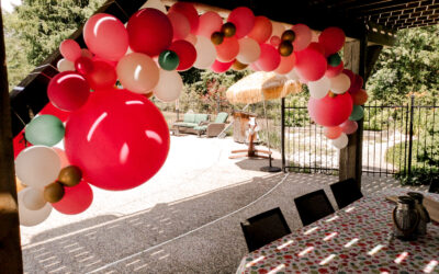 Pool Party Balloon Arrangements in Vaughan