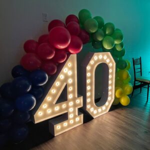 Multiple colors birthday parties balloon decor in Toronto