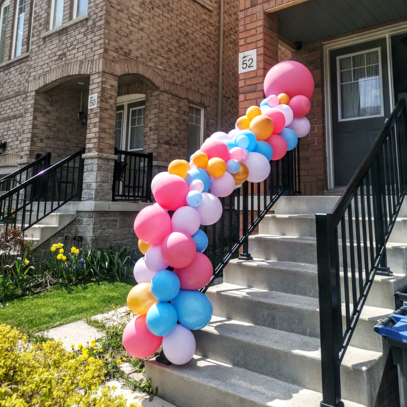 What outdoor spaces can you use with your balloon decor Mississauga?