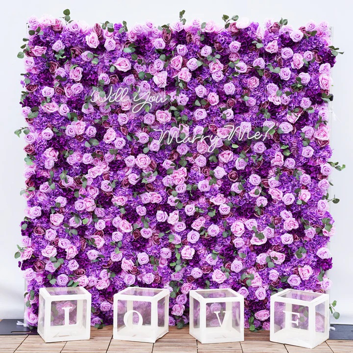 Purple Flower Wall Rental