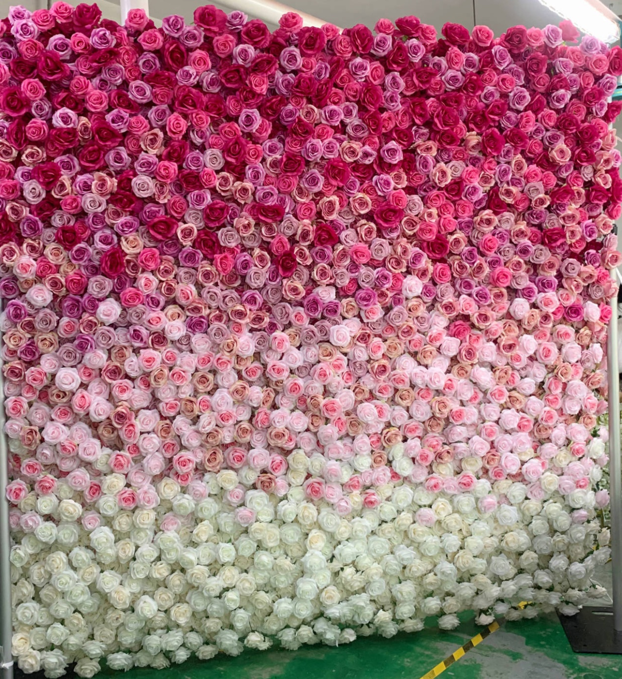 Gradient Ombre Flower Wall Rental