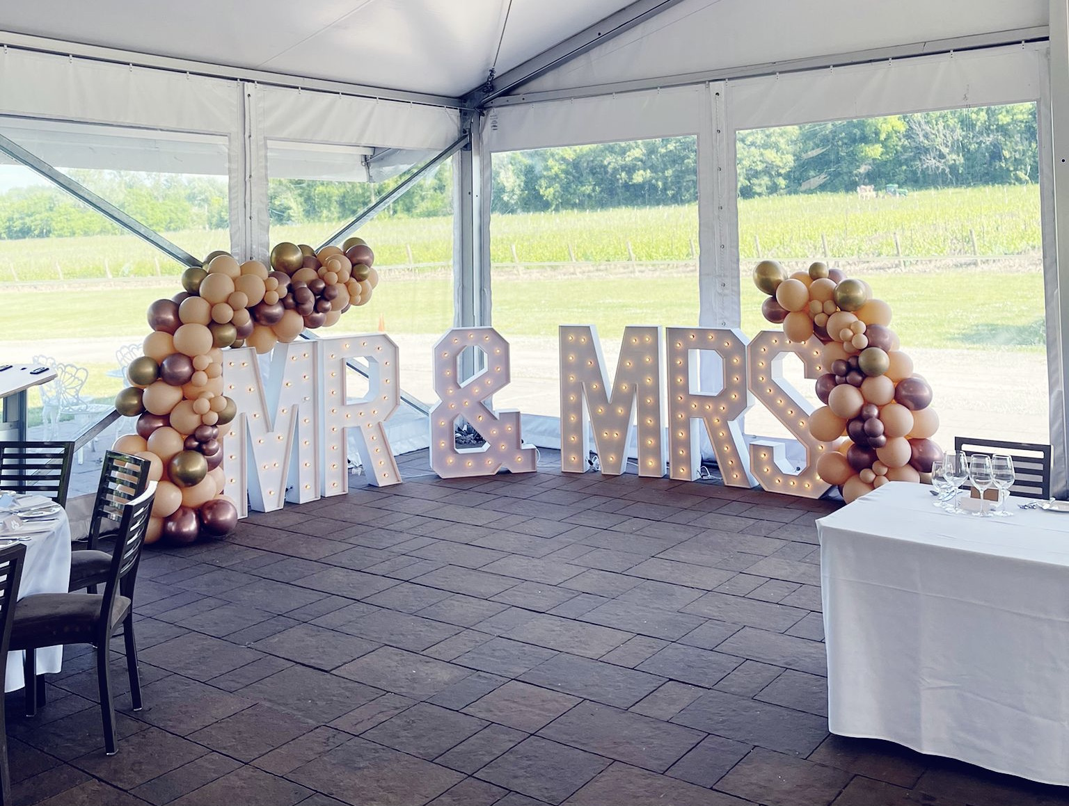 Corporate Event Decoration Ideas - Marquee Letters - Balloon Decorations