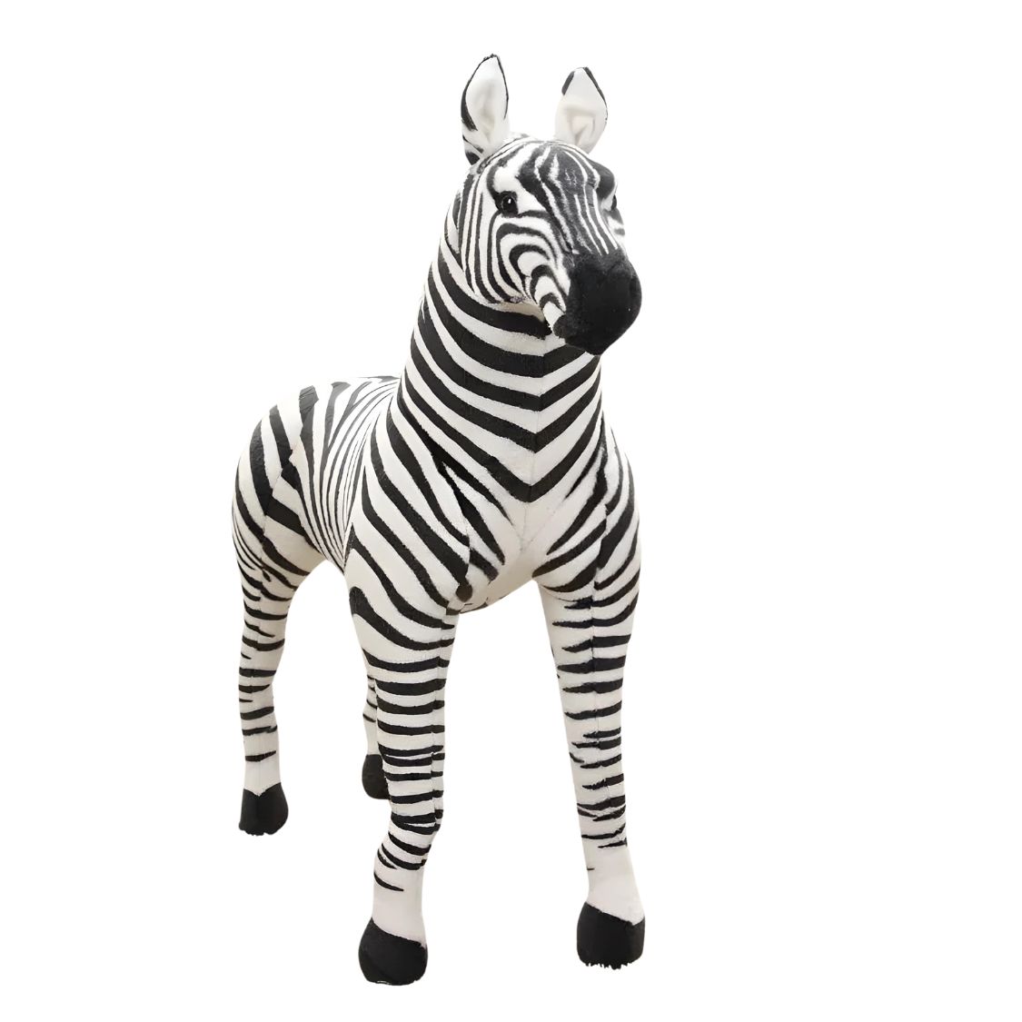 Realistic Zebra Plush Prop